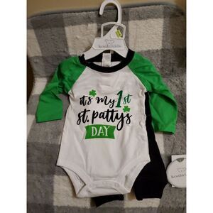 New Koala Kids Two Piece My 1st‎ St Patty's Day Holiday 0-3 months